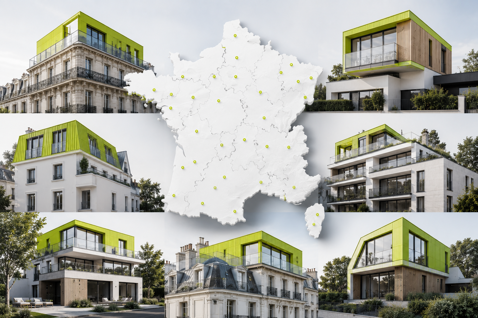 Surélévation partout en France.